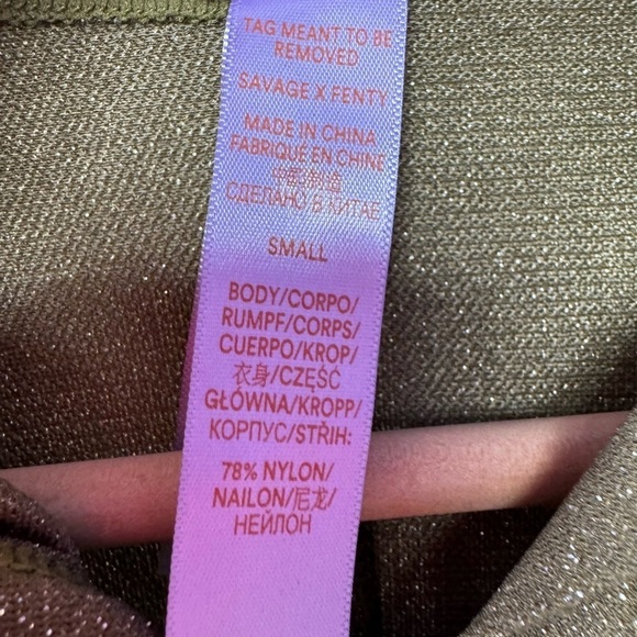 Savage X FENTY Sleep & Shine Hooded Onesie in Military Olive Green Size Small - Picture 8 of 11